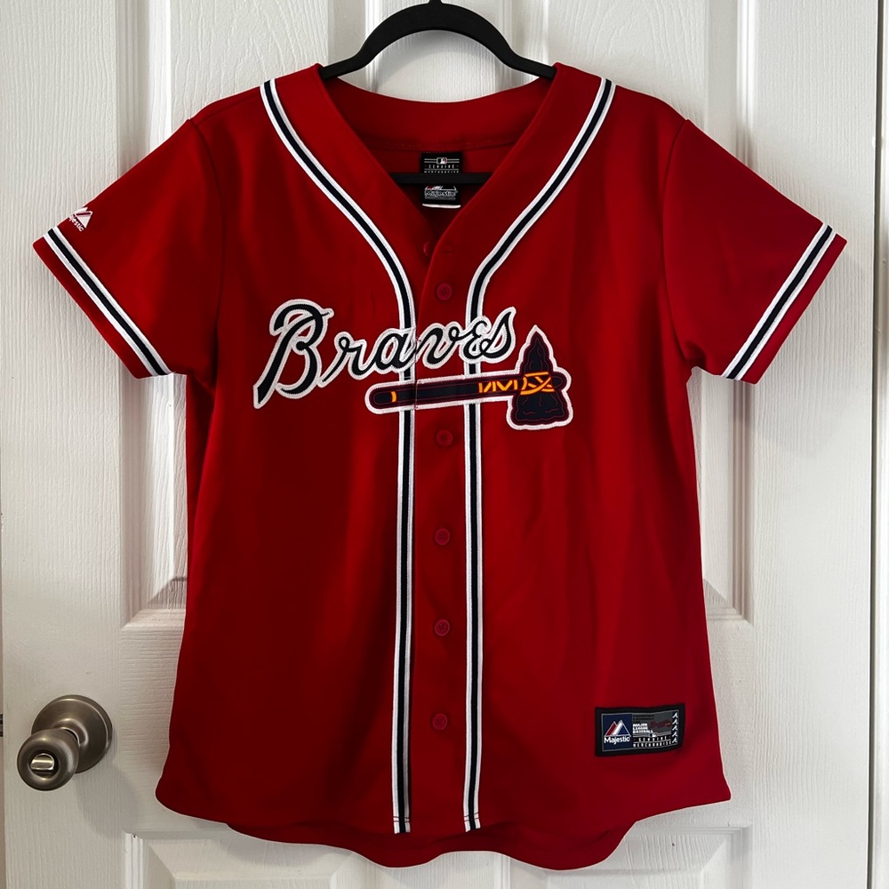 Atlanta Braves Authentic Majestic Large Baseball Jersey